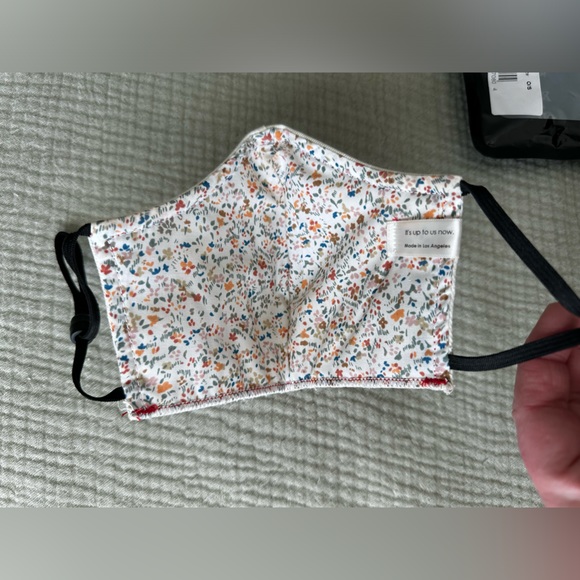 Siwy face mask, denim signature mask, white/floral mask - Picture 5 of 6